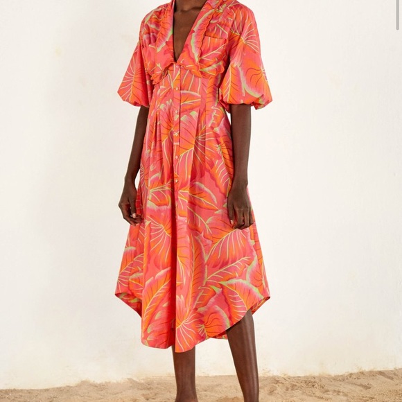 Bright Forest Midi Dress Farm Rio - Picture 2 of 6